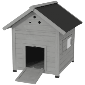 Duck House Pet House (Color: Grey)