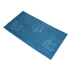 DGS Pet Products Dirty Dog Doormat Runner Almond 60" x 30" x 2" (Color: Aqua)