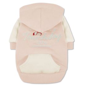 Touchdog 'Heritage' Soft-Cotton Fashion Dog Hoodie (Color: Pink, size: medium)